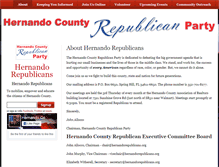 Tablet Screenshot of hernandorepublicans.org